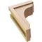 Ekena Millwork 5"W x 10"D x 15"H Classic Warren Rough Cedar Woodgrain TimberThane Corbel, Primed Tan CORUR05X10X15WARRCPR - alternate 3